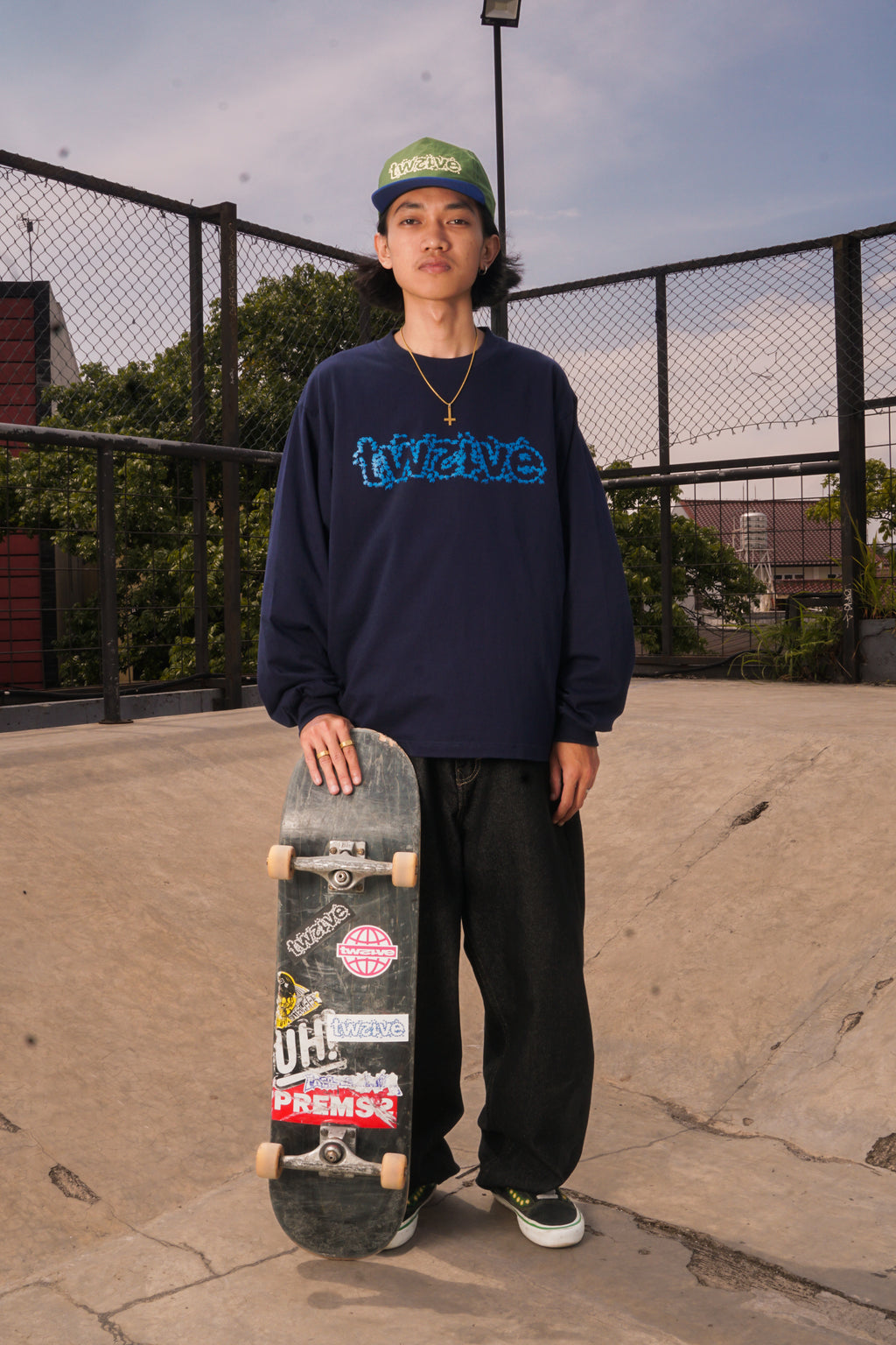 INVASION NAVY BLUE LONGSLEEVE TEE